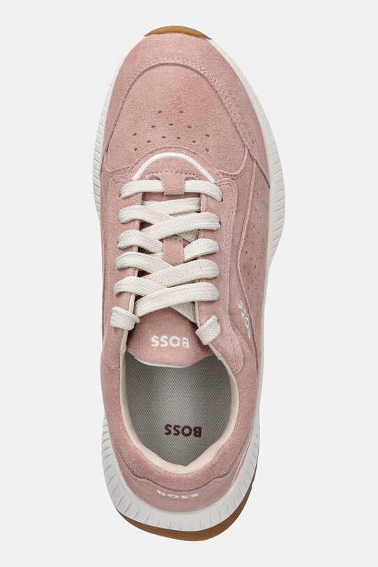 BOSS sneakers din piele intoarsă TTNMEVO roz 50536421.689