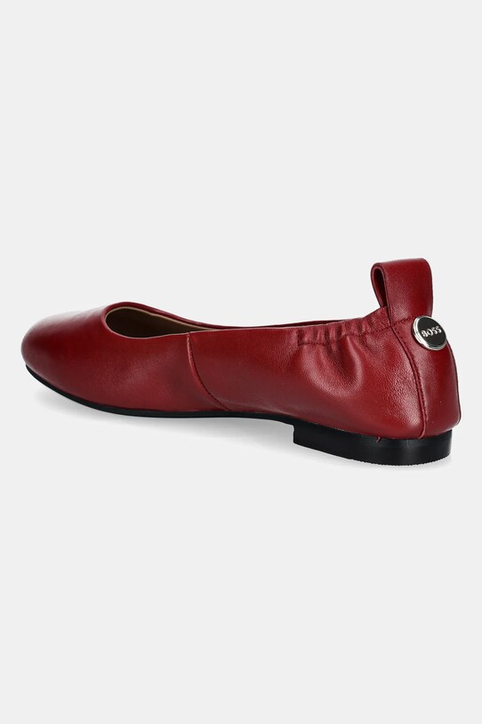 Încălțăminte BOSS balerini de piele Dasy 50536560.608 burgundia