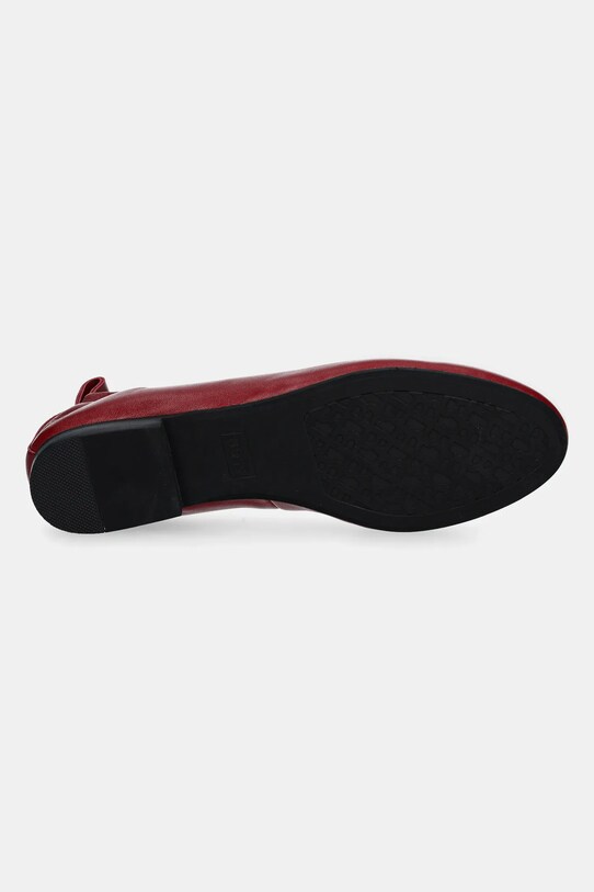 BOSS balerini de piele Dasy 50536560.608 burgundia