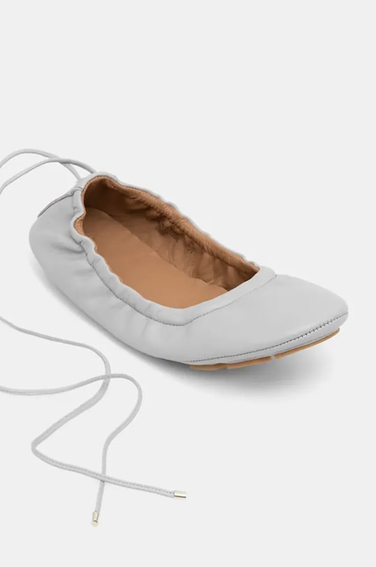 BOSS balerini de piele Roxanne gri 50542390.050