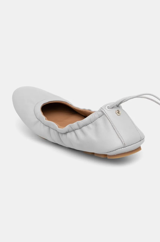 Încălțăminte BOSS balerini de piele Roxanne 50542390.050 gri