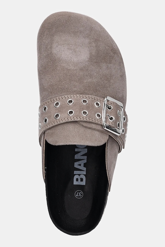Bianco ciabatte slide in camoscio BIAMIAMI beige 11201782