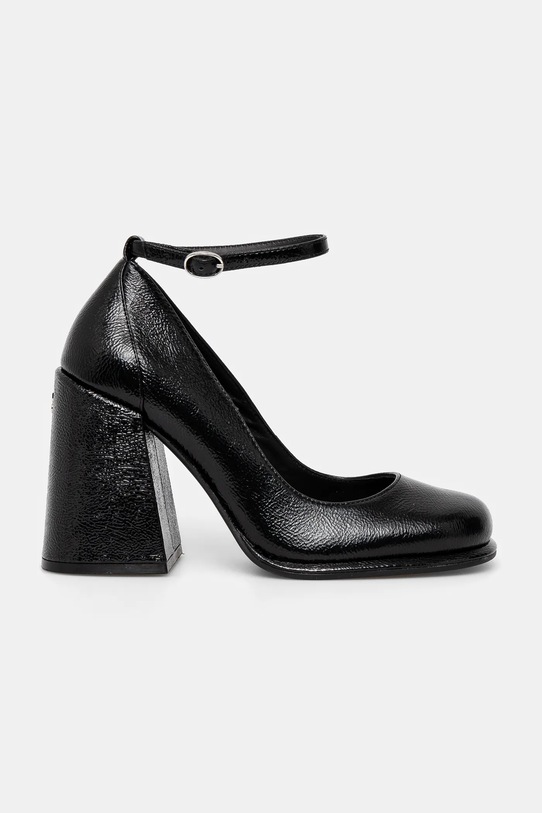 HUGO pantofi de piele Kiora 50536423.001 negru SS25