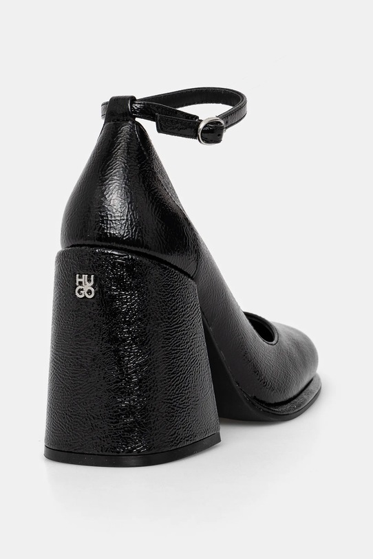 Obuwie HUGO czółenka skórzane Kiora 50536423.001 czarny