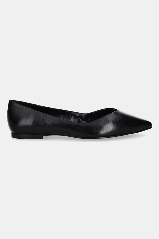 Шкіряні балетки HUGO Maridia 50536651.001 чорний SS25