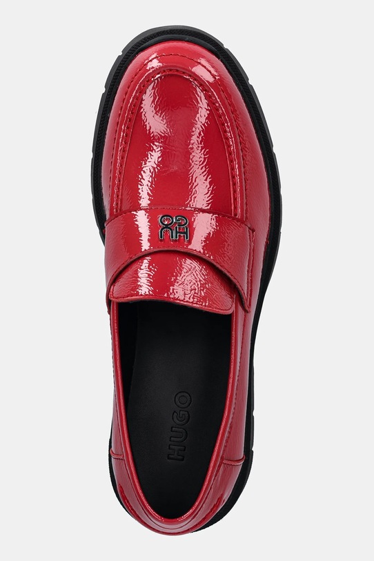 Kožne mokasinke HUGO Kris crvena 50538597.610