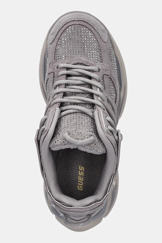 Tenisice od brušene kože Guess BELLUNA siva FLPBLL.SUE12.GREY