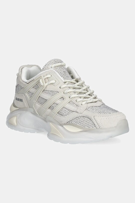 Замшеві кросівки Guess BELLUNA платформа бежевий FLPBLL.SUE12.WHITE
