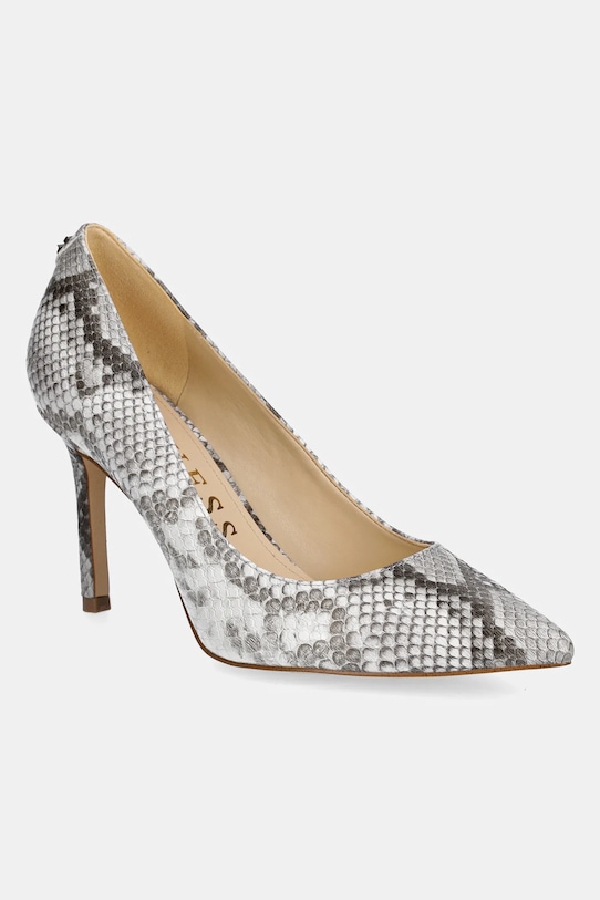 Lodičky Guess DABBEY4 imitace kůže šedá FLPDB4.ELE08.NATU