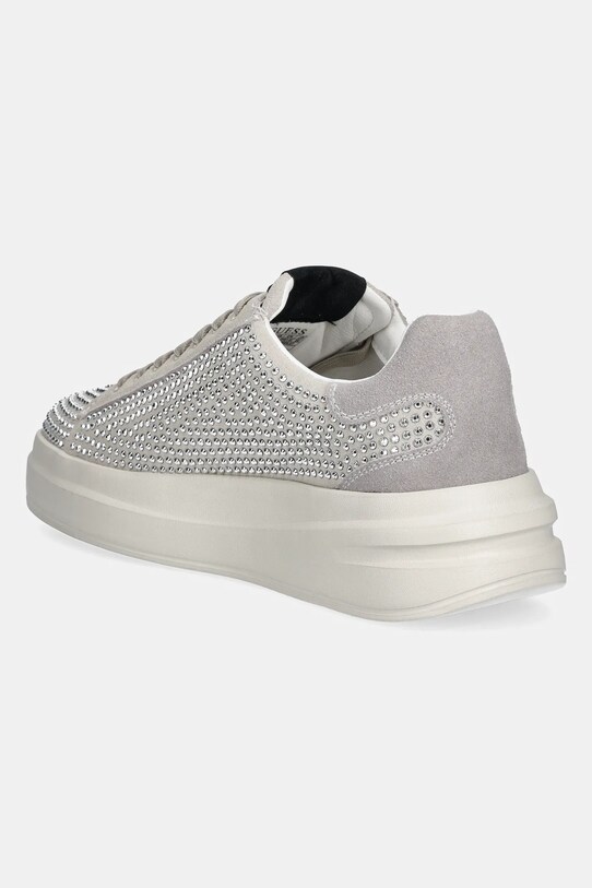Obuwie Guess sneakersy skórzane ELBINA FLPELB.SUE12.WHITE szary