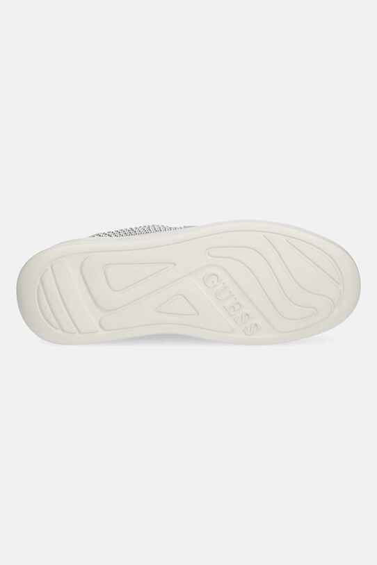 Guess sneakersy skórzane ELBINA FLPELB.SUE12.WHITE szary