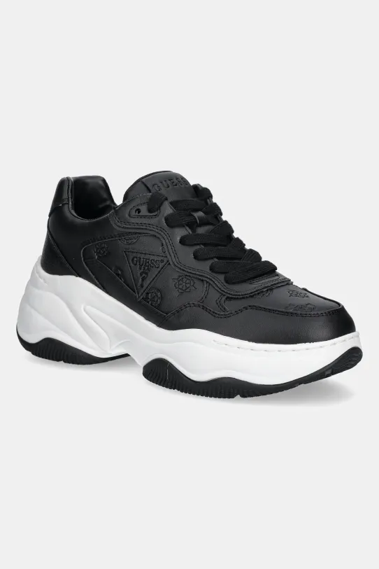 Tenisice Guess HAPYY ravni crna FLPHAP.FAL12.BLACK