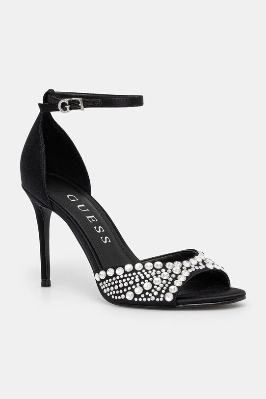Σανδάλια Guess KABLE στιλέτο μαύρο FLPKBB.SAT03.BLACK