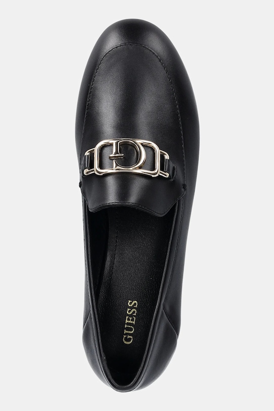 Guess mokasyny skórzane MARTYNAS czarny FLPMAR.LEA14.BLACK