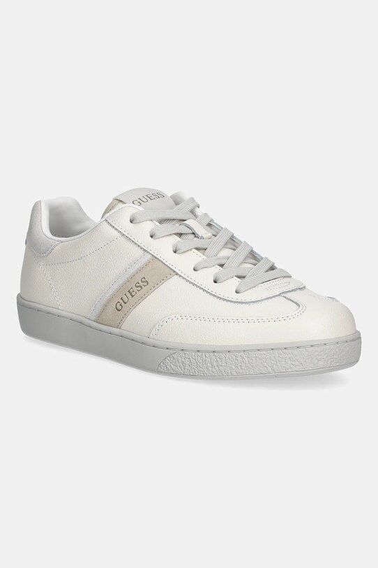 Шкіряні кросівки Guess NOLINAS пласка бежевий FLPNOL.LEM12.WHITE