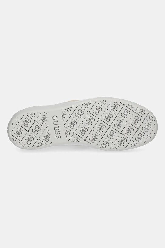 Шкіряні кросівки Guess NOLINAS FLPNOL.LEM12.WHITE бежевий