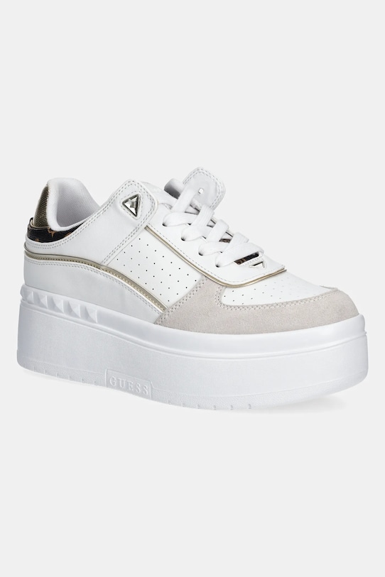 Guess sneakersy RIDGEE syntetyczny biały FLPRID.PEL12.WHITE