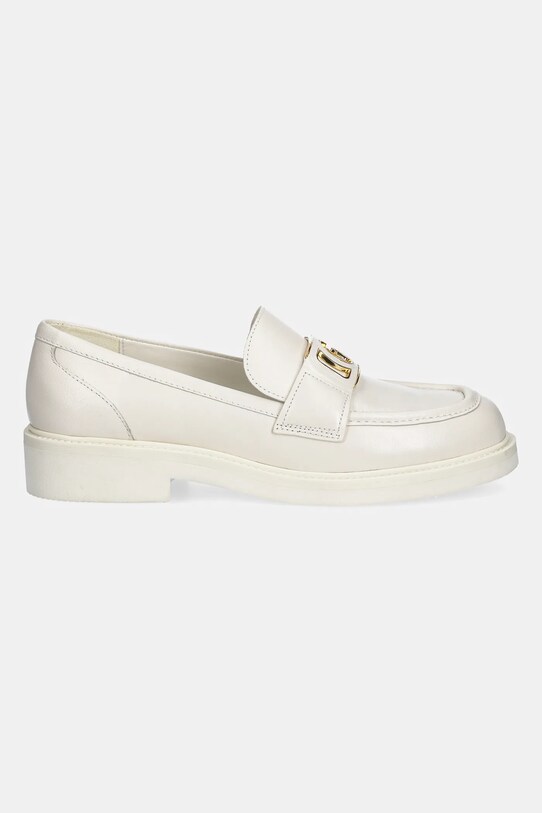 Kožené mokasíny Guess SHUTTLE FLPSHU.LEA14.IVORY béžová SS25