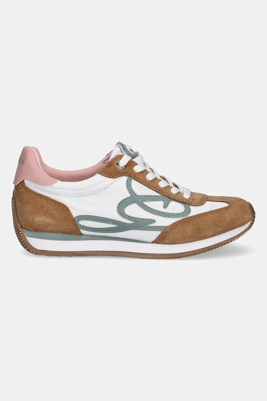 Guess sneakersy SKROLL FLPSKR.SUE12.PINK brązowy SS25
