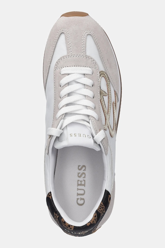 Guess sneakersy SKROLL biały FLPSKR.SUE12.WHITE