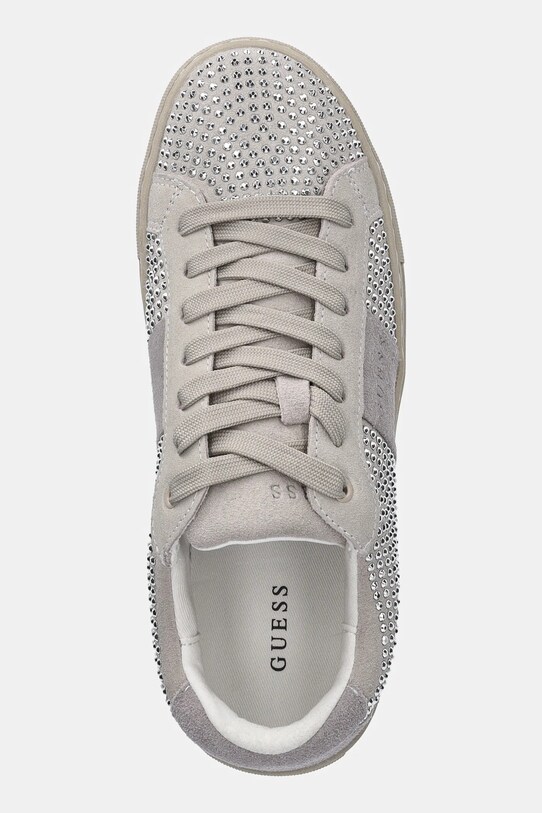Guess sneakers din piele întoarsă TODA gri FLPTOD.SUE12.WHITE