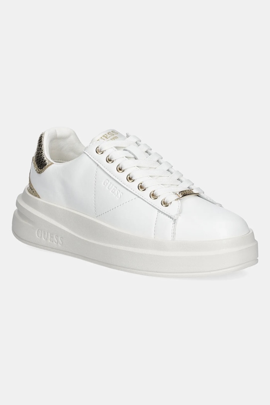 Маратонки Guess ELBINA изкуствена кожа бял FLTELB.LEM12.WHIGO