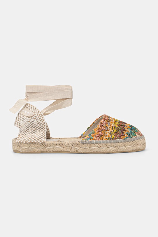 Manebi espadryle na płaskim obcasie damskie Flat Valenciana Espadrilles H.3.4.P0 multicolor SS26