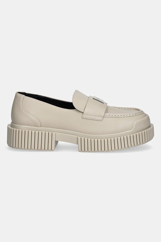 Armani Exchange mocasini de piele XDA006.XV874.00578 bej SS25