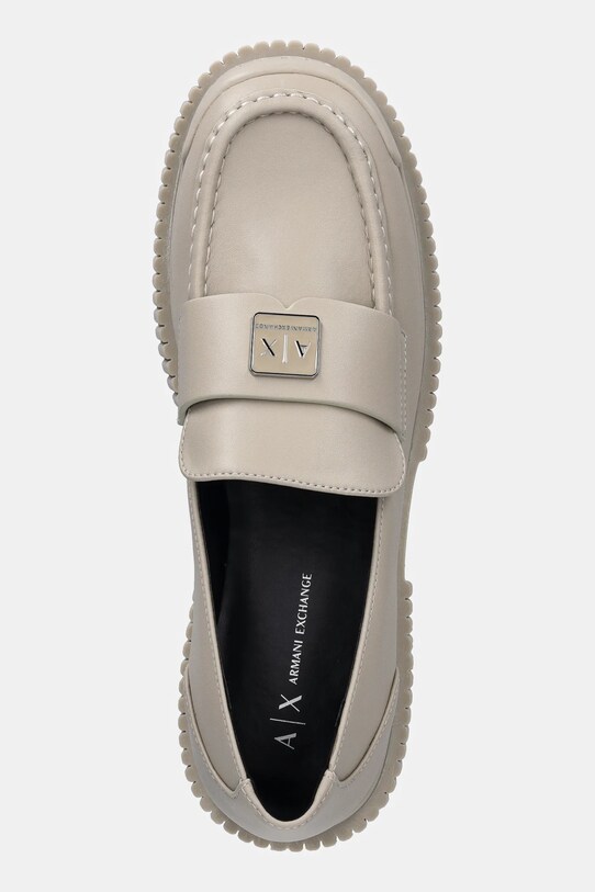 Armani Exchange mocasini de piele bej XDA006.XV874.00578