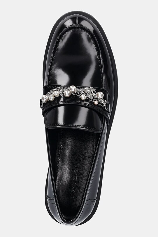 Tory Burch mocasini de piele Classic Embellished Lug Loafer negru 165828.006