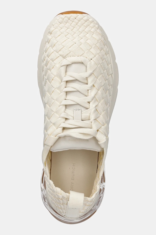 Tenisky Tory Burch Good Luck Woven Trainer béžová 159962.104