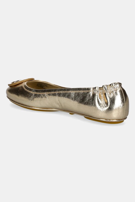 Obuv Kožené balerínky Tory Burch Minnie Travel Ballet 162598.723 zlatá