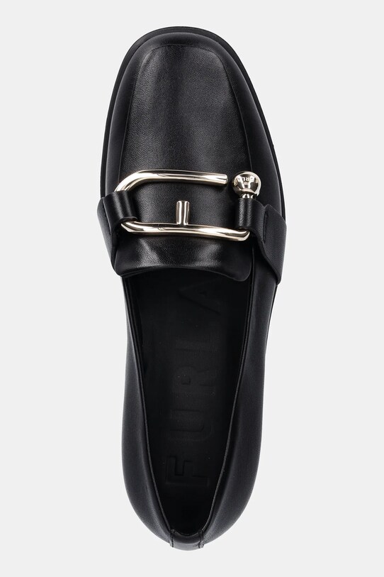Шкіряні мокасини Furla Nuvola Loafer чорний YI48FNU.X30000.O6000