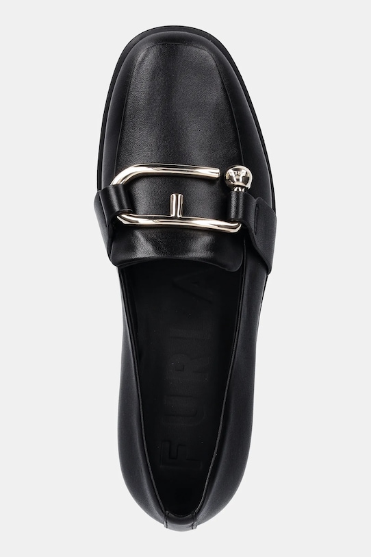 Furla mocasini de piele Nuvola Loafer negru YI48FNU.X30000.O6000