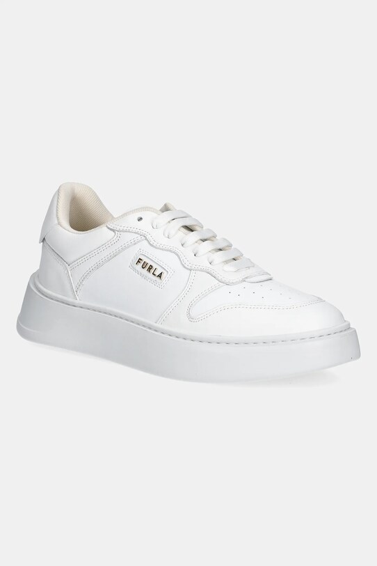Furla sneakers Sport Lace-Up Sneaker textil alb YJ17SPT.BX2752.01B00