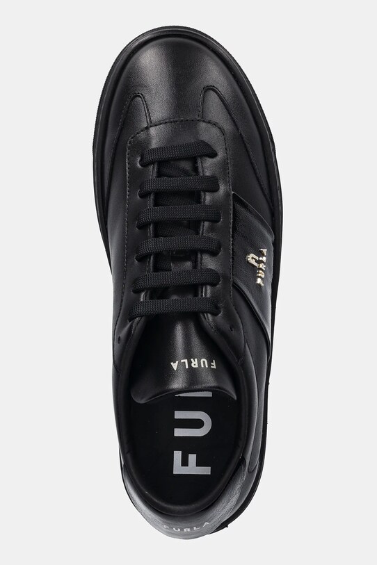 Furla sneakersy skórzane Enjoy Lace-Up Sneaker czarny YI79ENJ.BX3711.O6000
