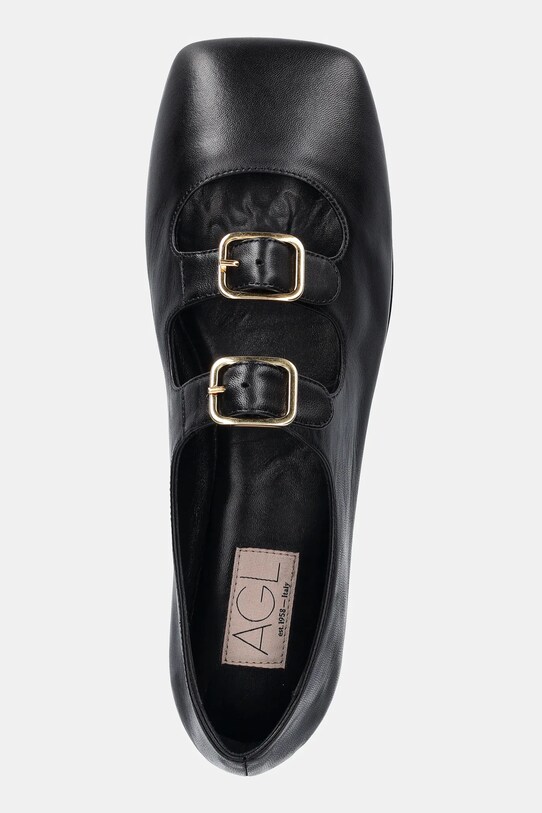 AGL balerini de piele Ceramic negru D840001PGKA0761013