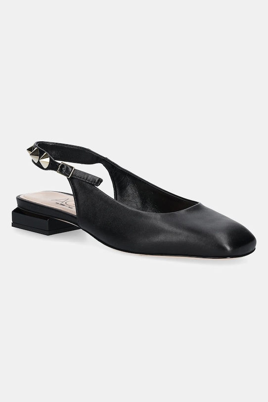 AGL pantofi de piele Angie L Spike calcai expus negru D557007PCSOFTY0000