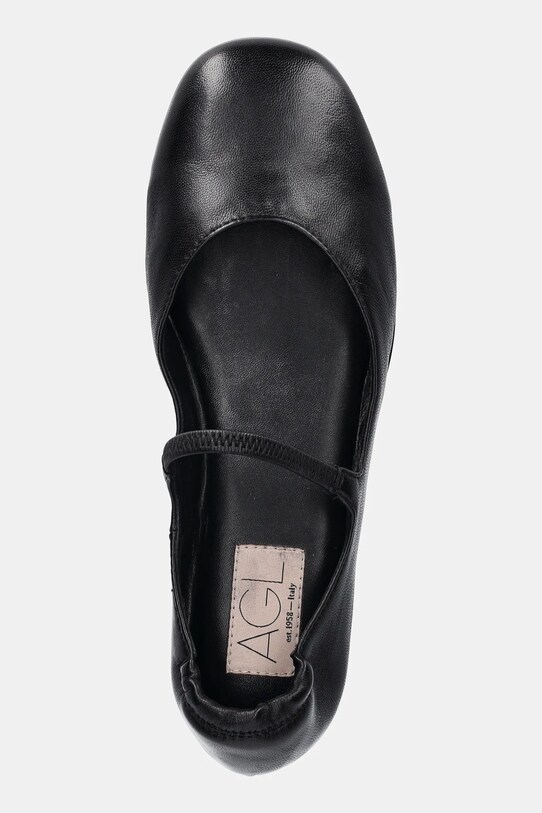 AGL balerini de piele Iris negru D834075PCSOFTY0000