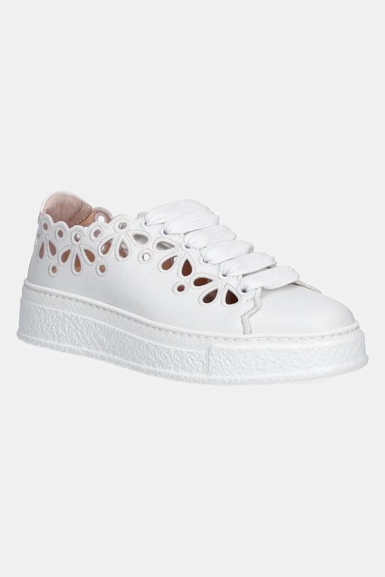 Шкіряні кросівки AGL Giuly Embroidery лицьова шкіра білий D946009PGKA076A634