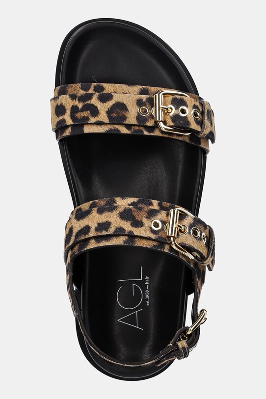 AGL bőr szandál Cristina fekete D690001PGNAGAL0612