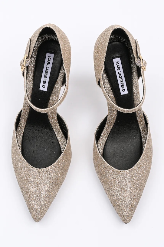 Obuwie Karl Lagerfeld szpilki PREMIERE 90 KL33504G.GH8 złoty