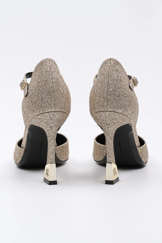 Karl Lagerfeld pantofi cu toc PREMIERE 90 aur KL33504G.GH8