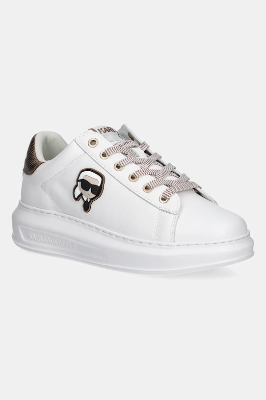 Karl Lagerfeld bőr sportcipő KAPRI NFT Planet friendly fehér KL62531N.01Z