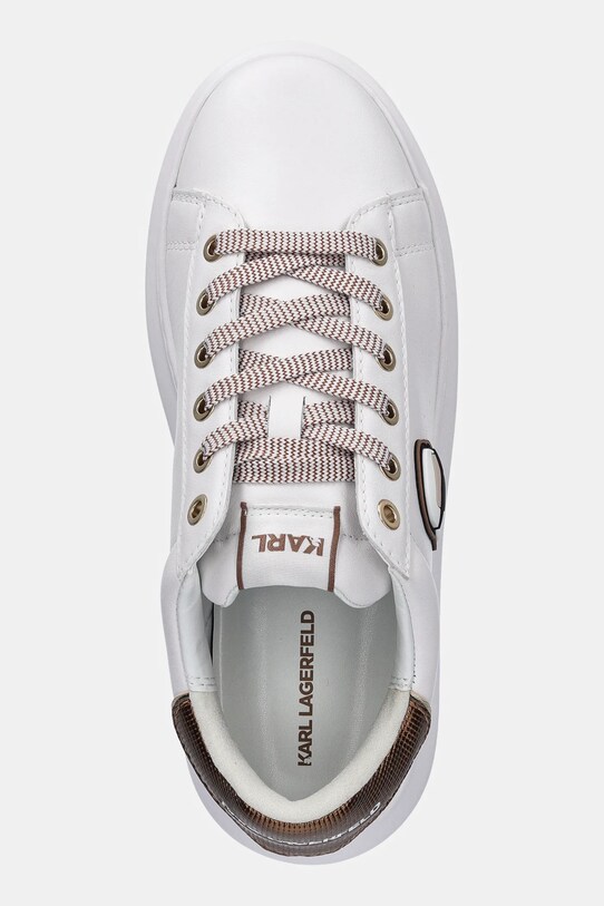 Karl Lagerfeld sneakers din piele KAPRI NFT alb KL62531N.01Z