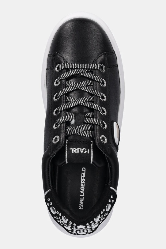 Δερμάτινα αθλητικά παπούτσια Karl Lagerfeld KAPRI NFT μαύρο KL62529M.00S