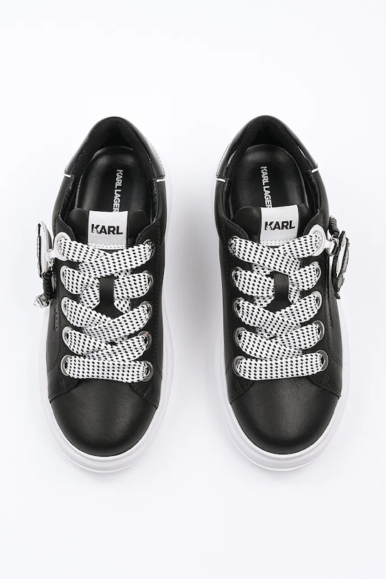 Karl Lagerfeld sneakers din piele KAPRI negru KL62576T.000