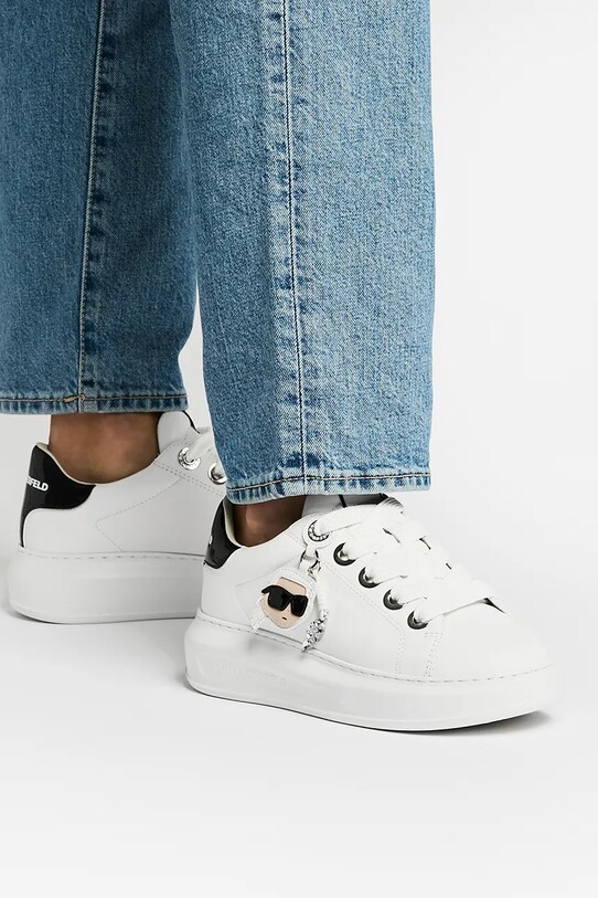 Karl Lagerfeld sneakers din piele KAPRI KL62576T.011