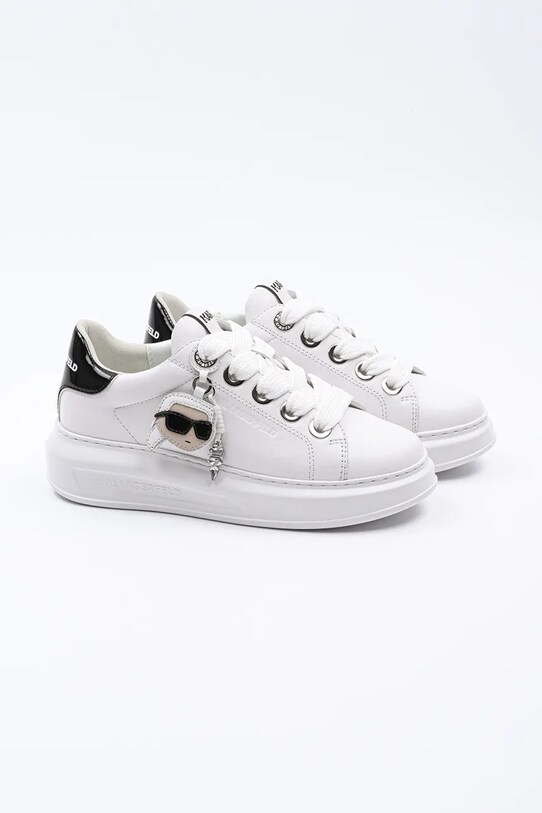 Karl Lagerfeld sneakers din piele KAPRI KL62576T.011 alb SS25