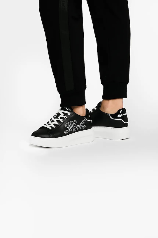 Karl Lagerfeld sneakersy skórzane KAPRI KL62511A.000